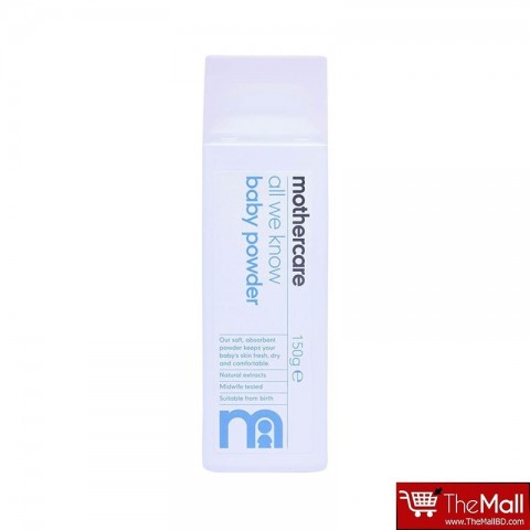 Mothercare All We Know Baby Powder 150g