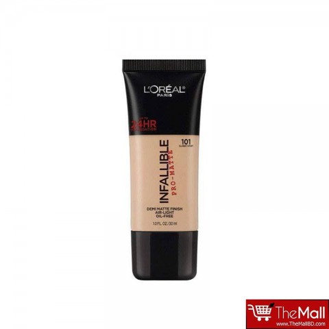 L'Oreal Paris Infallible Pro-Matte Foundation 30ml - 101 Classic Ivory