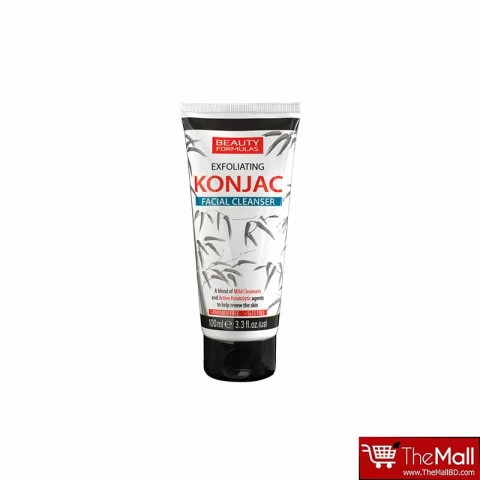 Beauty Formulas Exfoliating Konjac Facial Cleanser 100ml