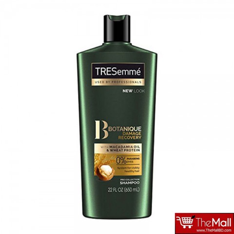 Tresemme Botanique Damage Recovery Shampoo With Macadamia Oil & Wheat Protein 650ml
