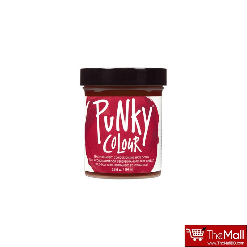 JEROME RUSSELL Punky Color Semi-Permanent Conditioning Hair Color 100ml -  Vermillion Red || The MallBD
