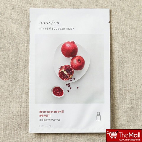 Innisfree My Real Squeeze Mask 20ml - Pomegranate