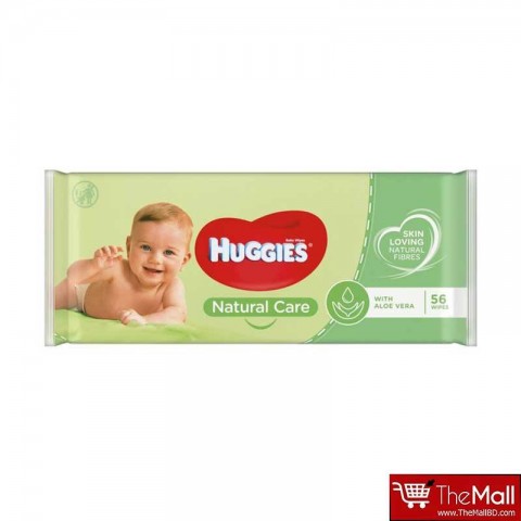 Huggies Natural Care Soothe & Comfort Skin Wipes with Aloe Vera - 56 Wipes