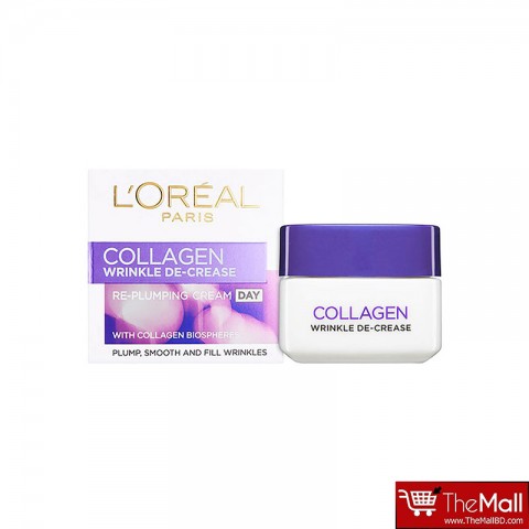 L'oreal Paris Collagen De Crease Re-Plumping Day Cream 50ml