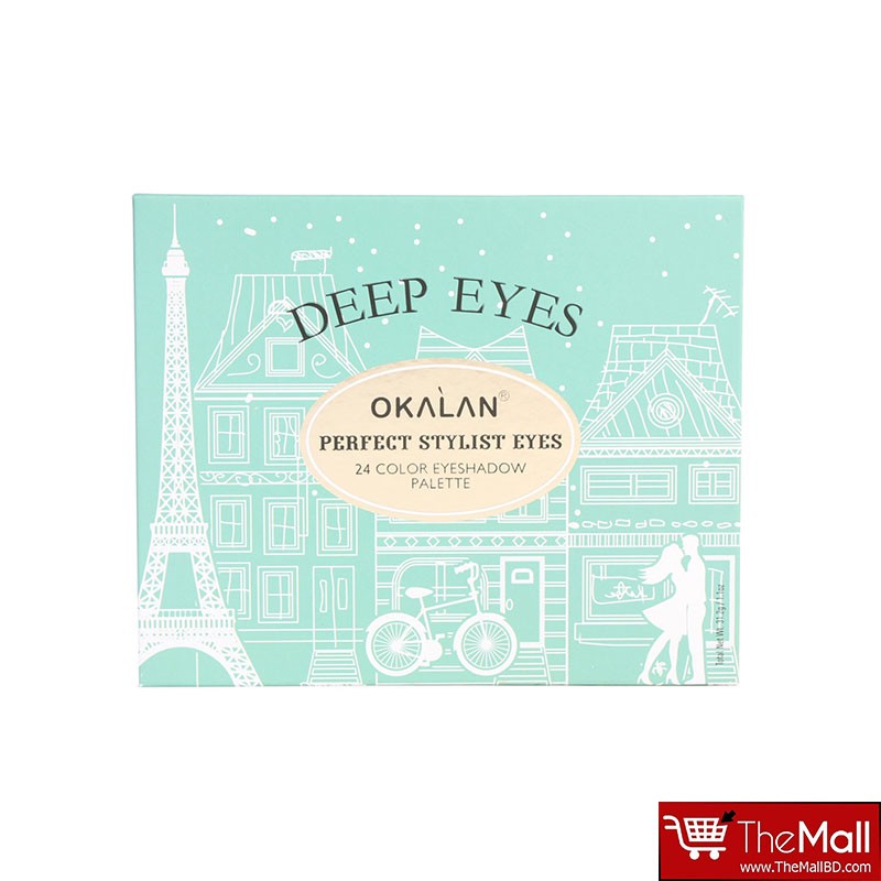 Okalan Perfect Stylist Eyes 24 Color Eyeshadow Palette Deep Eyes