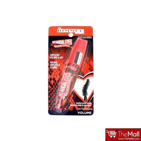Rimmel Scandaleyes Rockin' Curves Amplified Volume & Lift Mascara 12ml - 003 Extreme Black