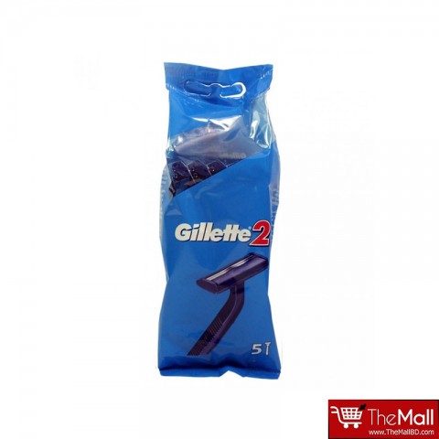 Gillette 2 Disposable Razors - 5 razors