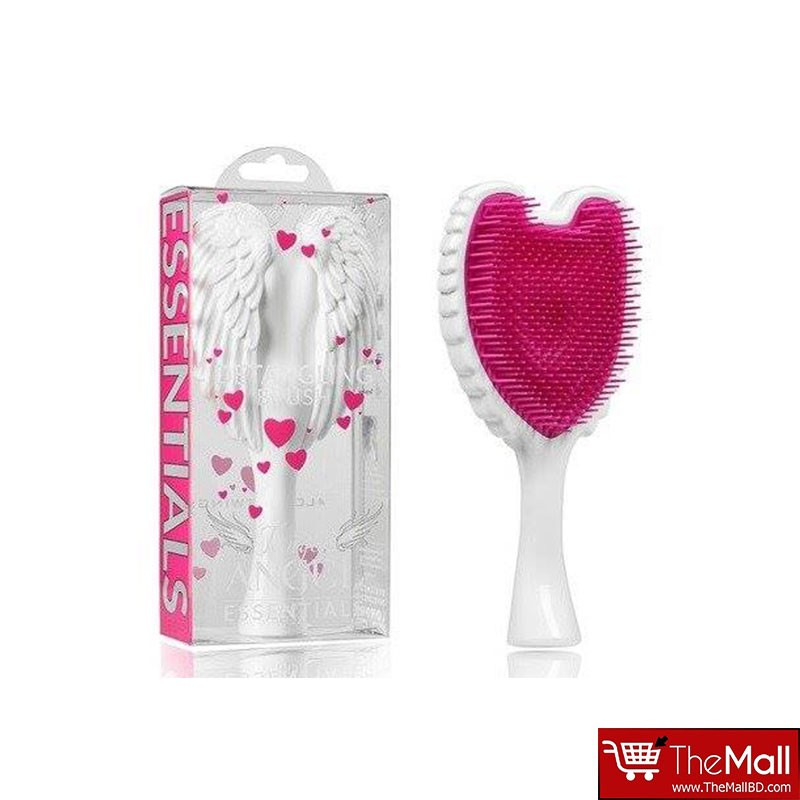 Tangle Angel Essentials Detangling Hair Brush White And Fuschia