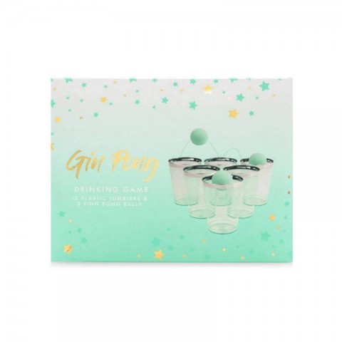 Gin Pong Drinking Game Gift Set