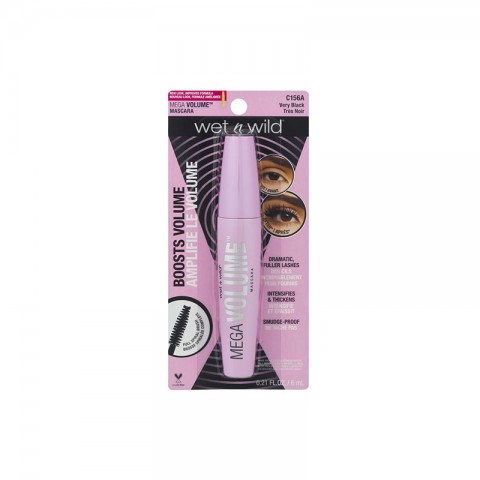 Wet N Wild Mega Volume Amplified Boosts Mascara 6ml - C156A Very Black