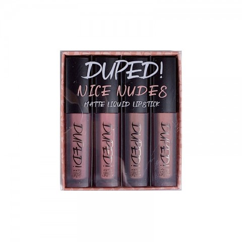 W7 Duped Matte Liquid Lipstick Set - Nice Nudes