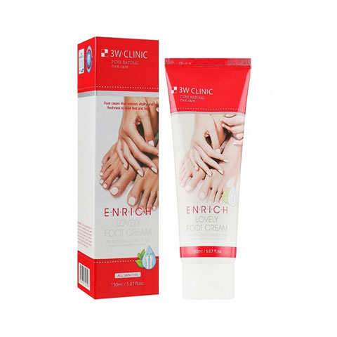 3W Clinic Pure Natural Enrich Lovely Foot Cream 150ml