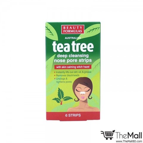 Beauty Formulas Tea Tree Nose Pore Strips 6 strips