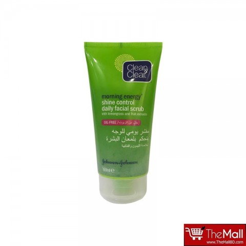 Clean & Clear Morning Energy Shine Control Daily Facial Scrub 150ml
