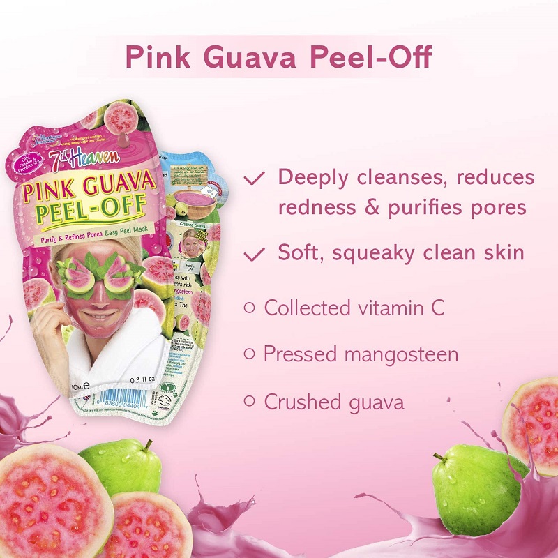 7th Heaven Montagne Jeunesse Pink Guava Peel-Off Face Mask 10ml