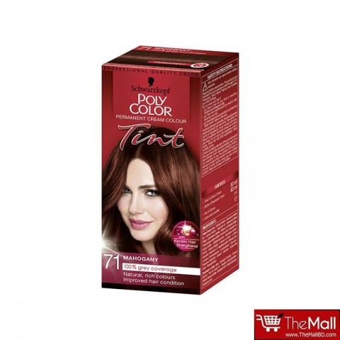 Schwarzkopf Poly Color Permanent Cream Colour Tint - 71 Mahogany