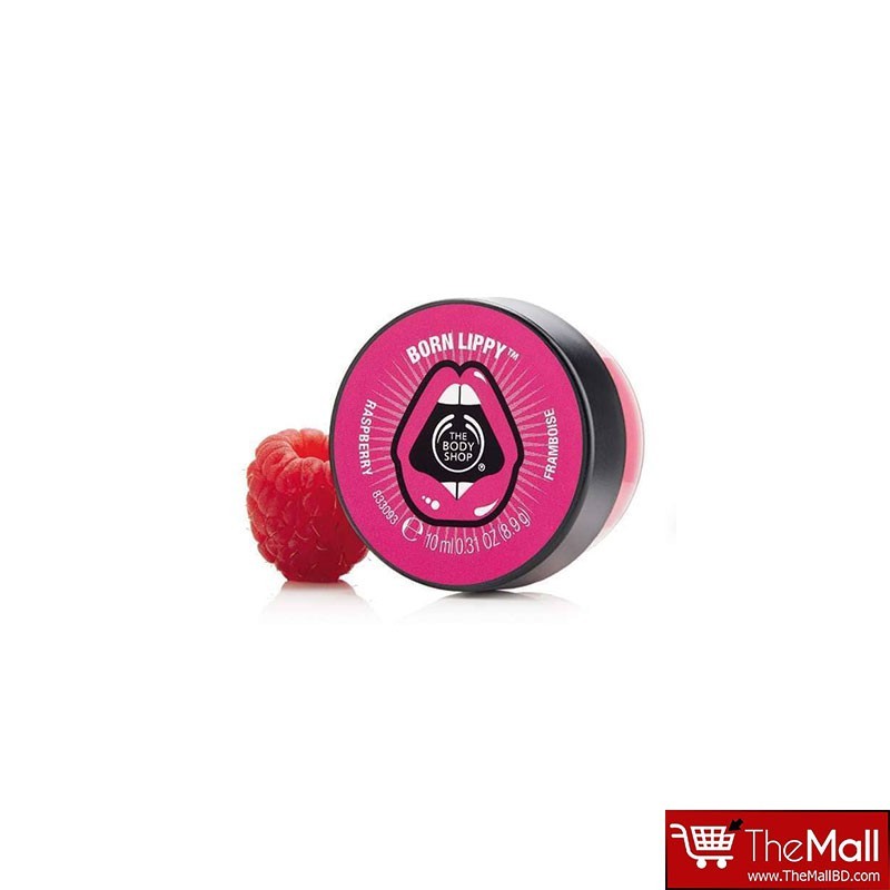 The Body Shop Born Lippy Pot Lip Balm 10ml - Raspberry