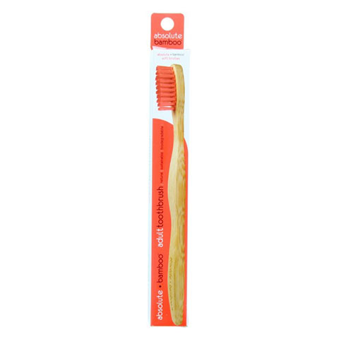 Absolute Bamboo Adult Toothbrush - Red