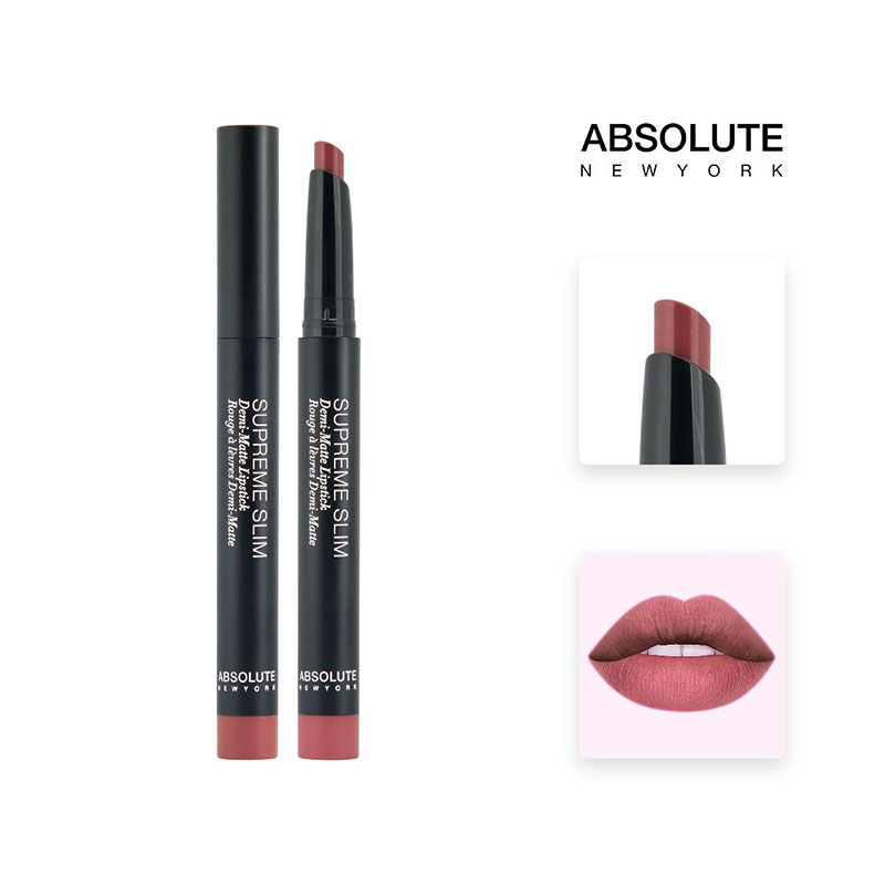 Absolute New York Supreme Slim Demi Matte Lipstick - MLSS53 English Rose
