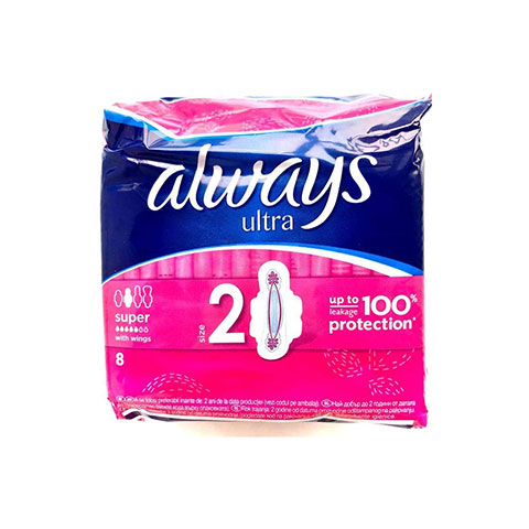 Always Ultra Super With Wings 8 Pads - Size 2