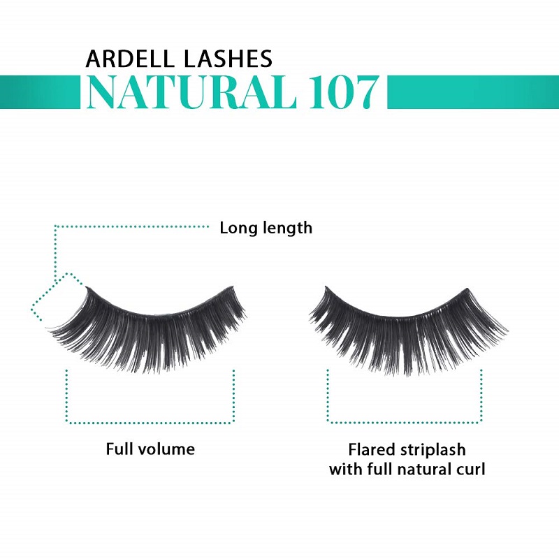 Ardell Natural False Eyelashes - 107 Black