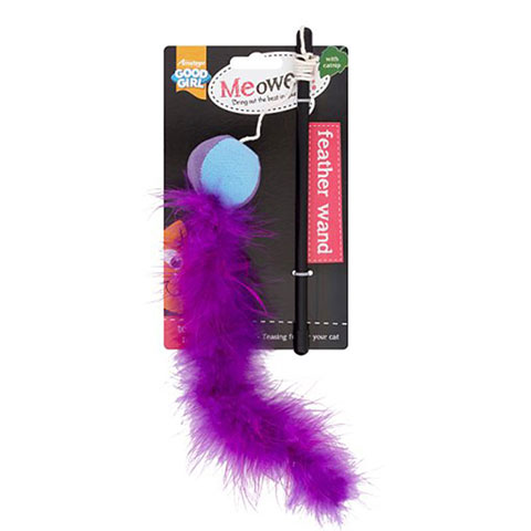 Armitage Pet Care Good Girl Meowee Feather Wand Cat Toy