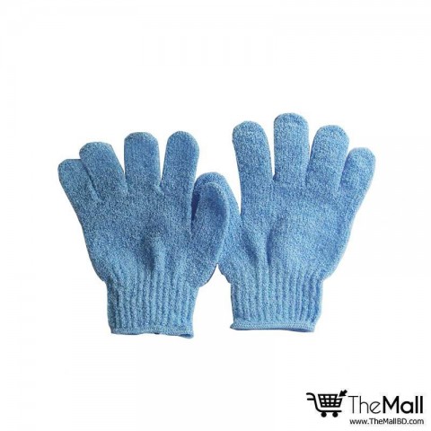 Athena Bath And Shower Exfoliating Gloves 2pc - Blue