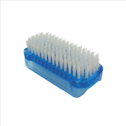 Athena Double Sided Plastic Nail Brush - Blue