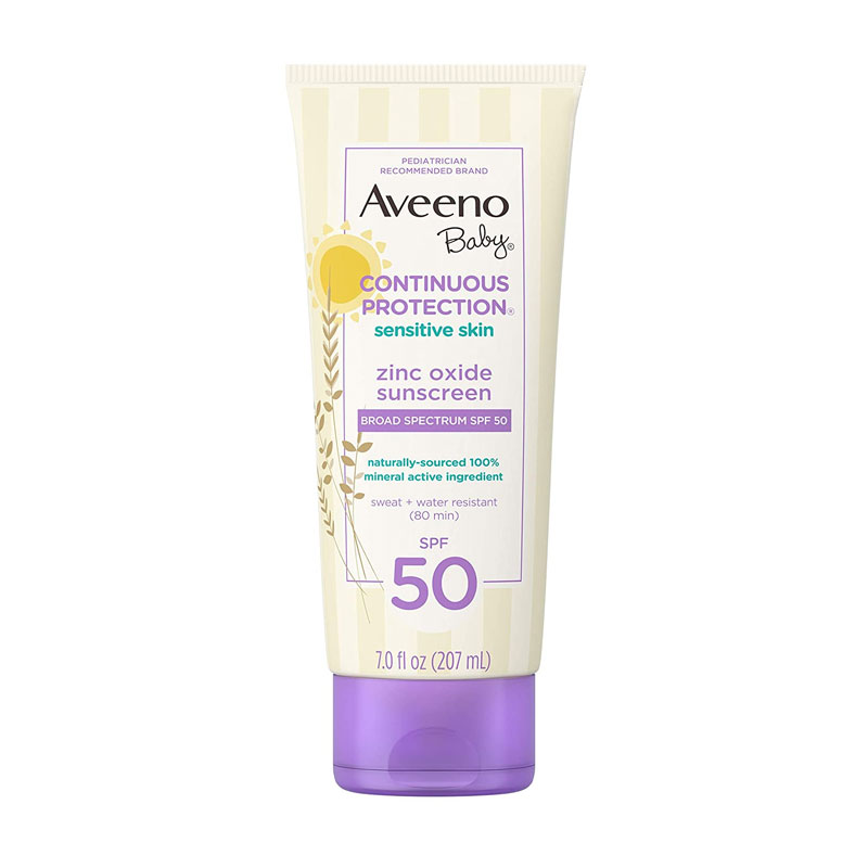 Aveeno Baby Continuous Protection Zinc Oxide Sunscreen 207ml - SPF 50
