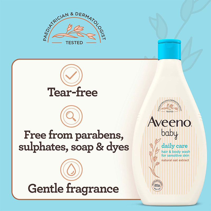 Aveeno Baby Daily Care Hair & Body Wash For Sensitive Skin 250ml