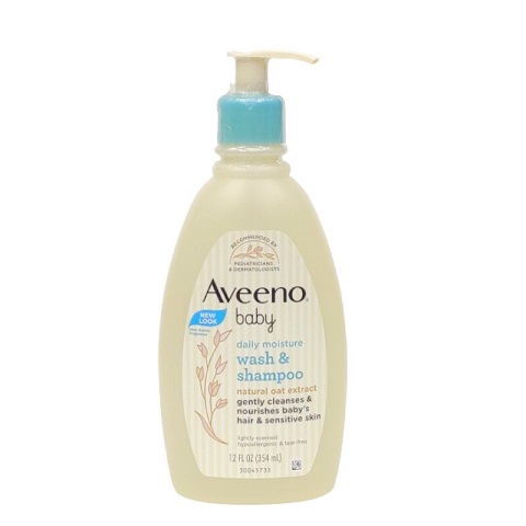 Aveeno Baby Daily Moisture Wash & Shampoo 354ml