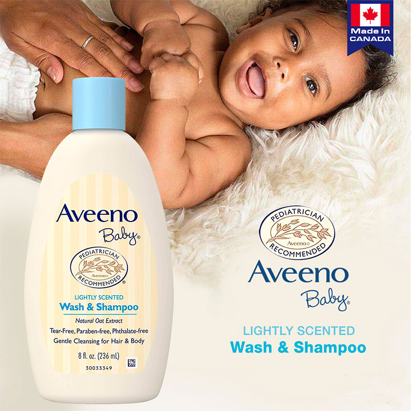 Aveeno Baby Lightly Scented Wash & Shampoo 236ml