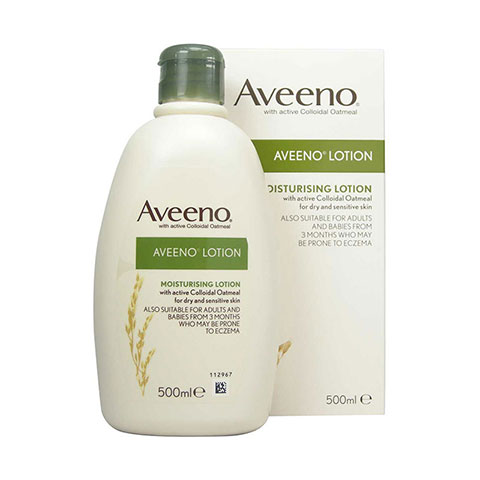 Aveeno Moisturising Lotion With Active Colloidal Oatmeal For Dry And Sensitive Skin 500ml