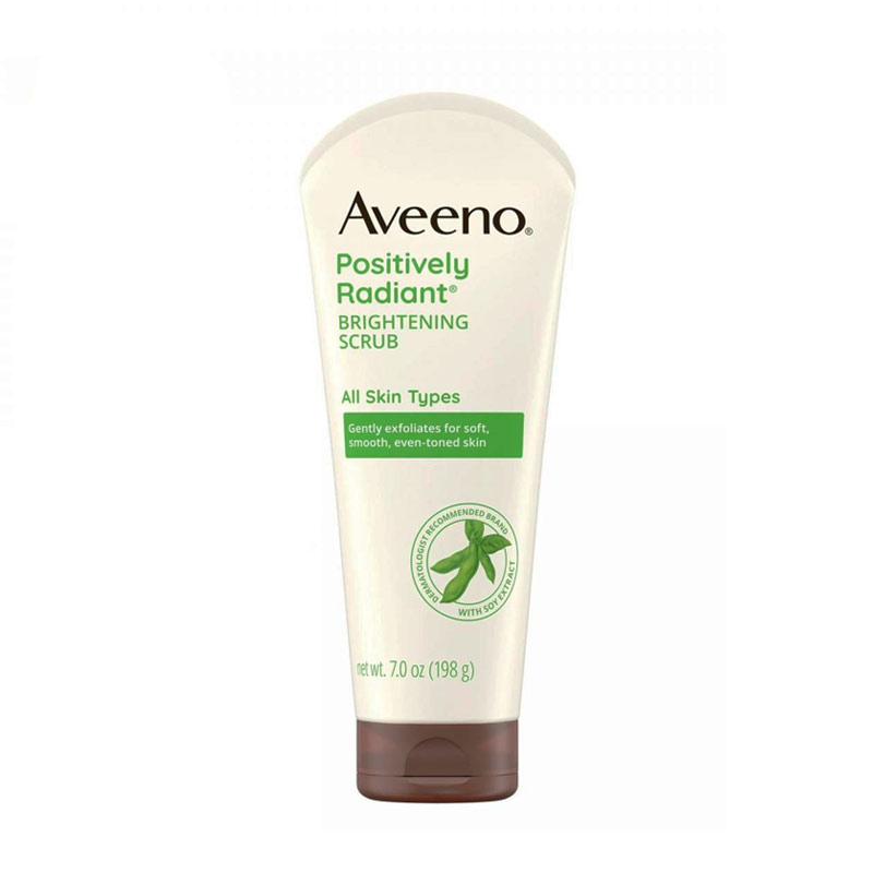 Aveeno Positively Radiant Brightening Scrub for All Skin Type 198g