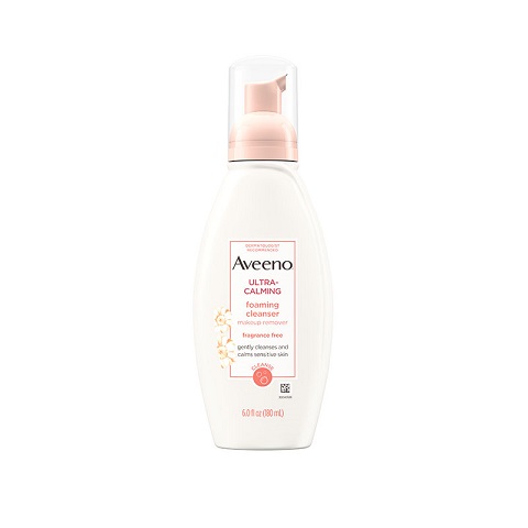 Aveeno Ultra-Calming Foaming Cleanser Makeup Remover 180ml