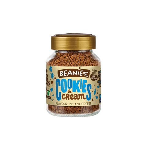 Beanies Cookies & Cream Flavour Instant Coffee 50g