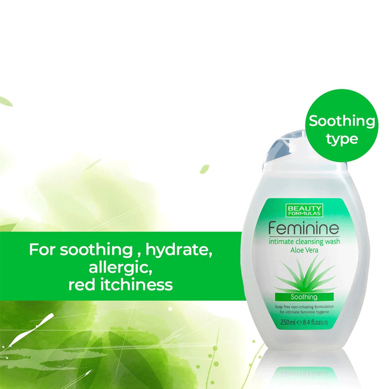 Beauty Formulas Aloe Vera Soothing Intimate Cleansing Wash 250ml