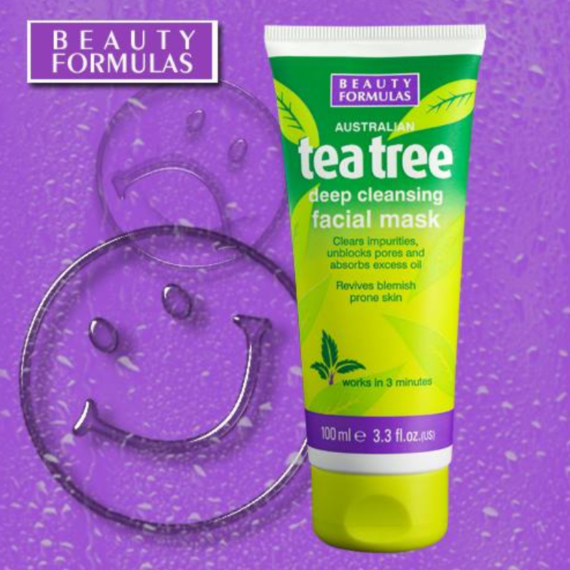 Beauty Formulas Australian Tea tree Deep Cleansing Facial Mask 100ml