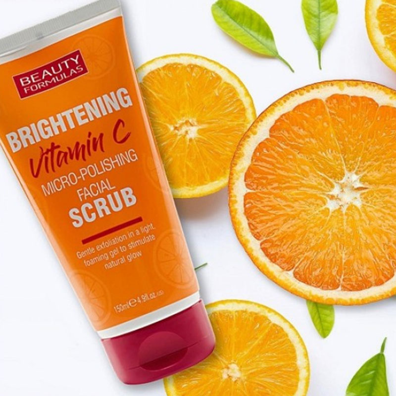 Beauty Formulas Brightening Vitamin C Micro-Polishing Facial Scrub 150ml