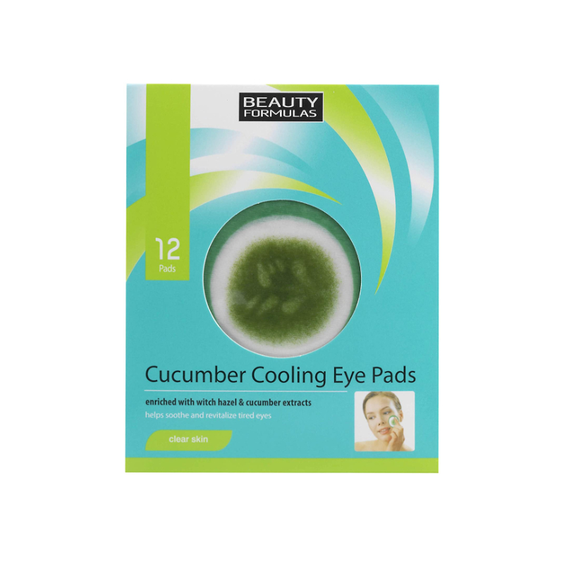 Beauty Formulas Cucumber Cooling Eye Pads 12 Pads