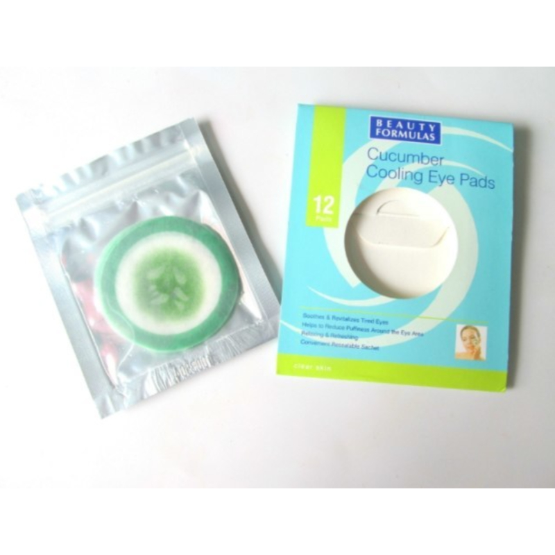 Beauty Formulas Cucumber Cooling Eye Pads - 12 Pads