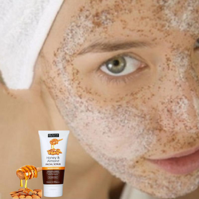 Beauty Formulas Honey & Almond Facial Scrub Nourishing 150ml