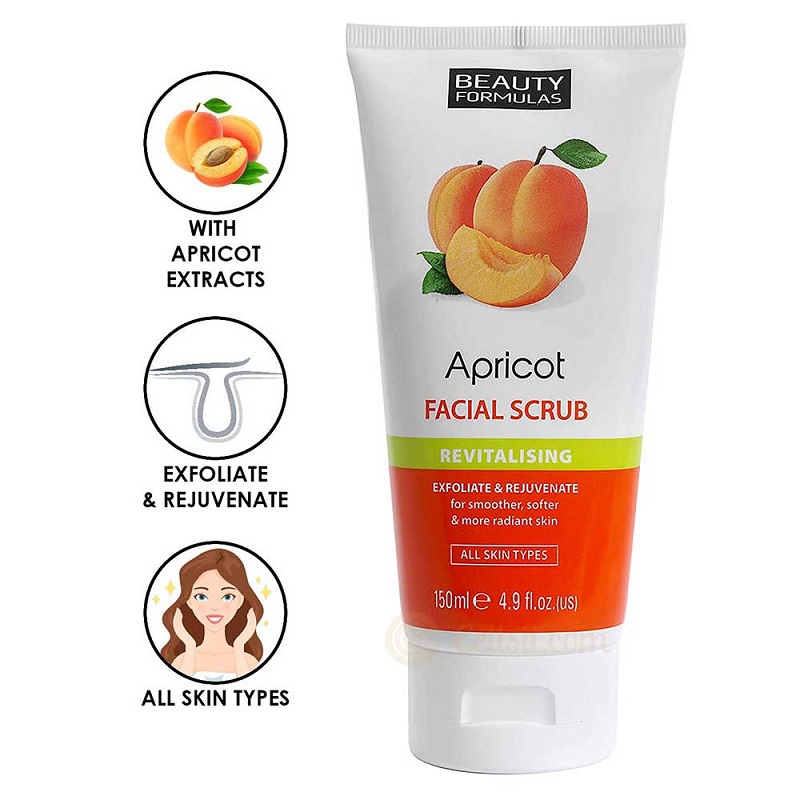 Beauty Formulas Revitalising Apricot Facial Scrub 150ml