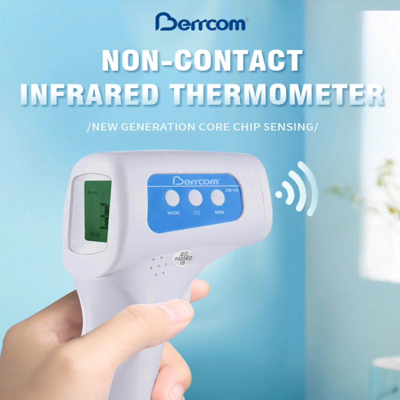 Berrcom Non-Contact Infrared Forehead Thermometer - (Model: JXB-178)