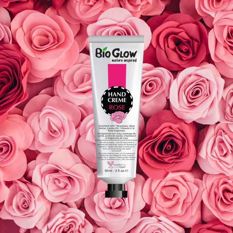 Bio Glow Hand Cream 60ml - Rose