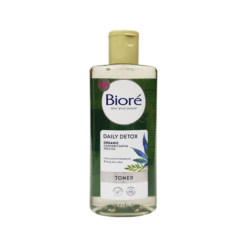 Biore Daily Detox Organic Cannabis Sativa Seed Oil Toner 235ml