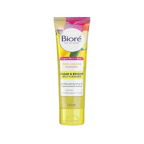 Biore Yuzu Lemon + Ginseg Clear & Bright Jelly Cleanser 110ml