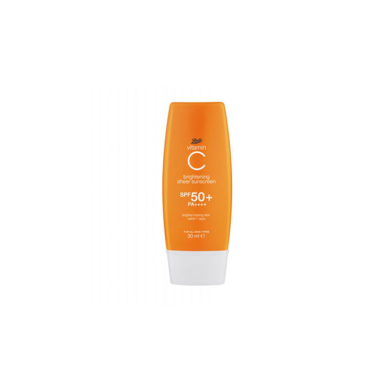 Boots Vitamin C Brightening Sheer Sunscreen 30ml - SPF50+ PA++++