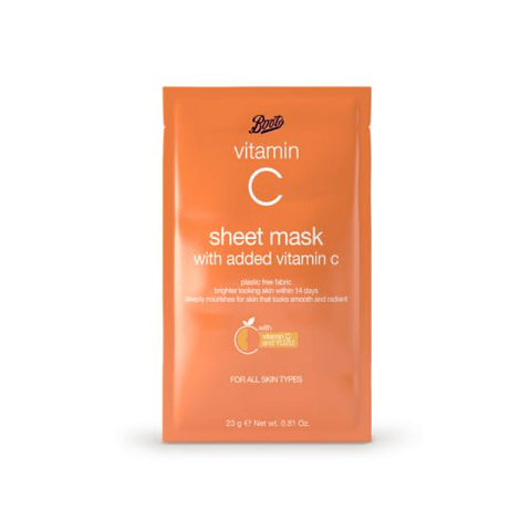 Boots Vitamin C Sheet Mask With Added Vitamin C 23g
