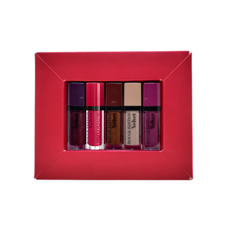 Bourjois Paris Rouge Edition Velvet Liquid Lipstick Set 7ml - 5 Piece